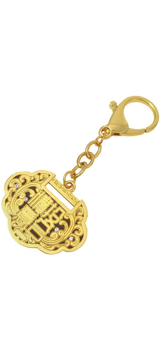 Breloc Vulpea cu nouă cozi, amuleta atragere dragoste, diverse modele metal auriu roz 10 cm