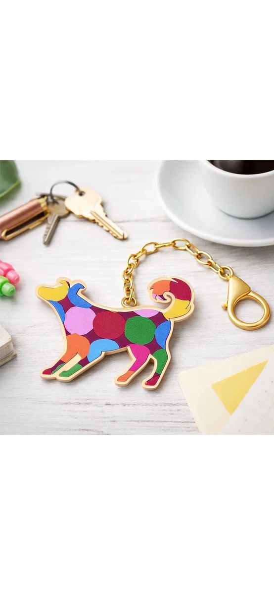 Breloc amuletă zodia Câine 2026, metal solid