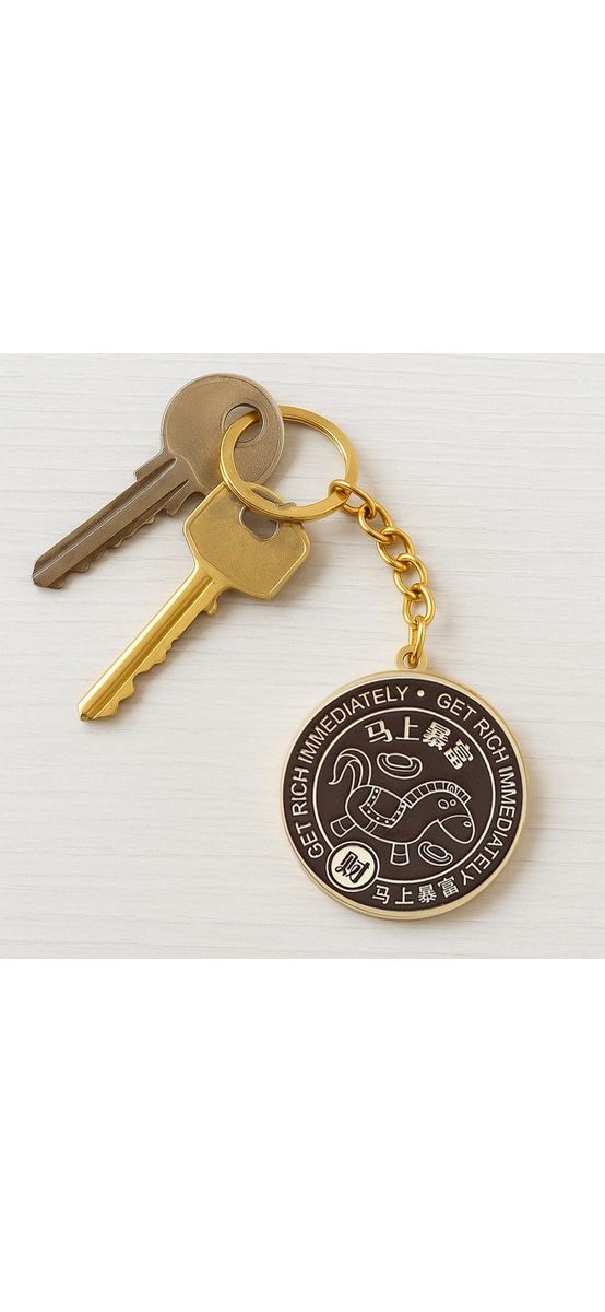 Breloc Amuletă pentru bogăție 2026, metal