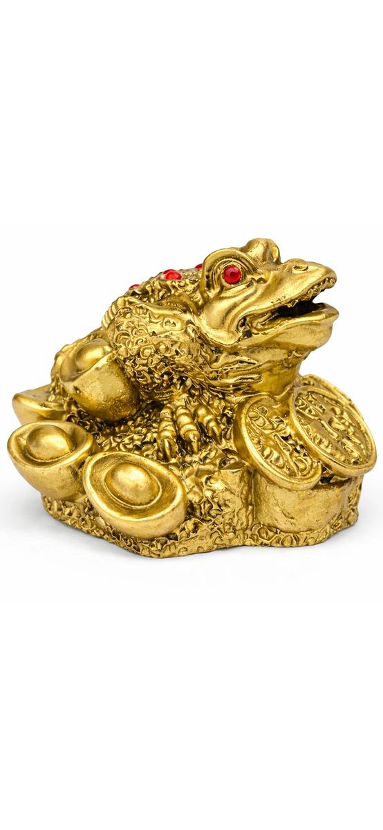 Broasca Feng Shui mare, amuleta banilor cu monede chinezesti, 135 mm