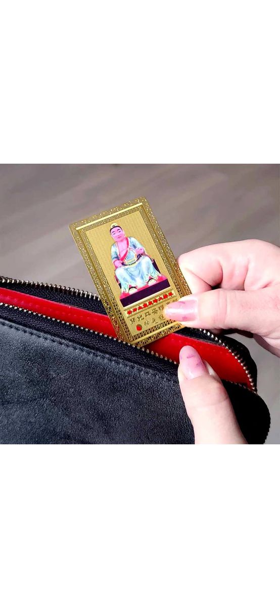 Card Tai Sui, metalic cu suport
