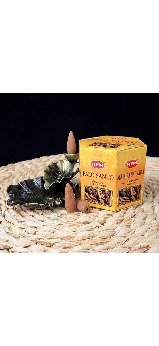 Conuri backflow Palo Santo parfumate 40 buc, original HEM profesional efect cascada, aroma orientală