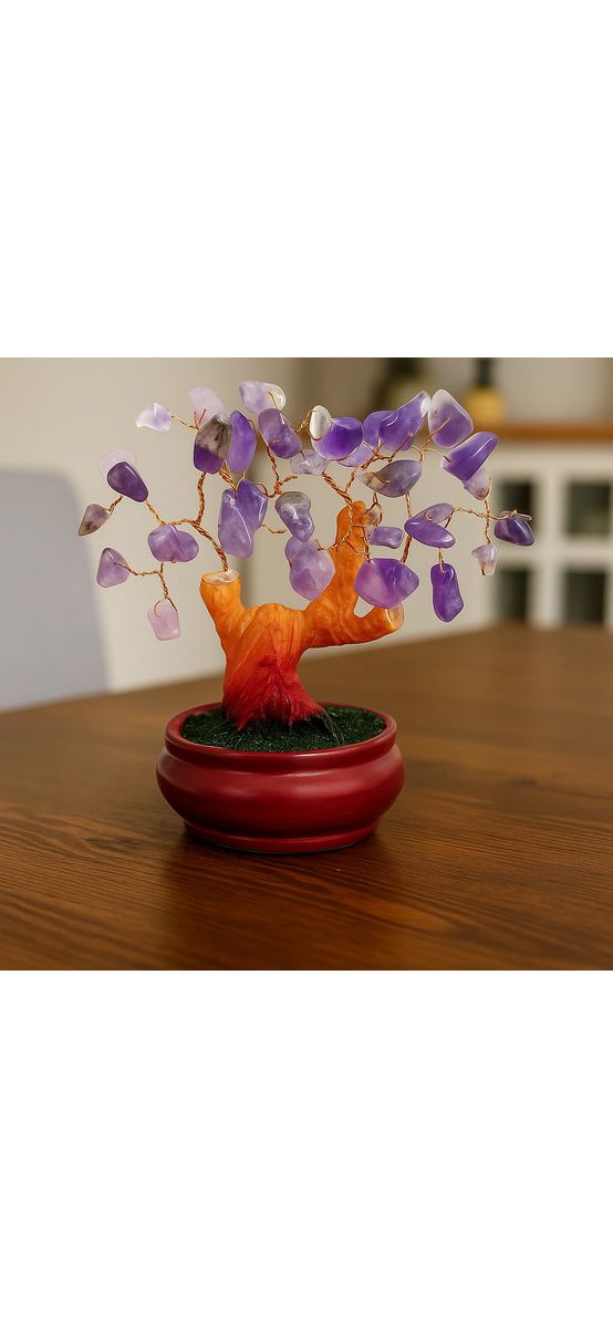 Copacei decorativi piatra Ametist, cristalul divinitatii, ghiveci 12 cm