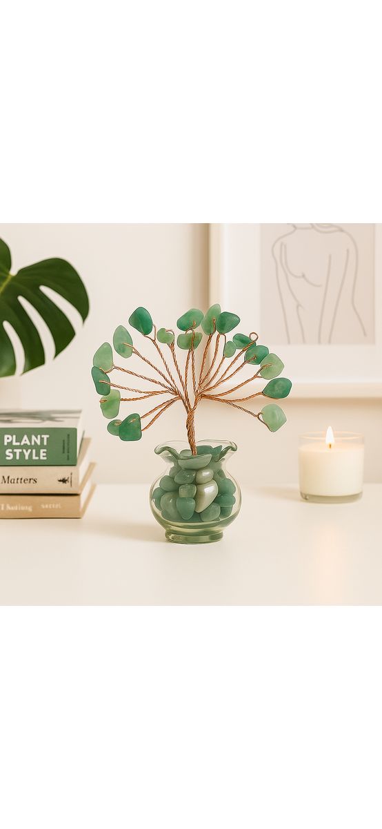 Copacei din pietre Aventurin, piatra norocului, 55 mm