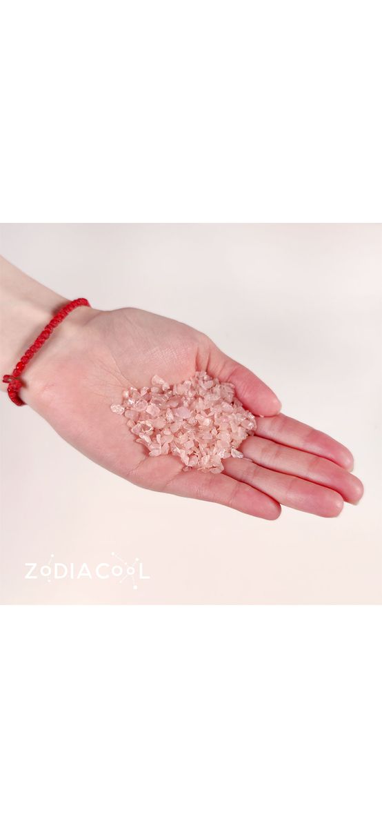 Cuart roz spartura decor, piatra iubirii neconditionate, pietre semipretioase 1-3 mm cristale 26 g
