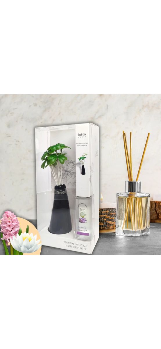 Difuzor de cameră Lotus și Zambile, aromă florală în vază decor, 500 ml