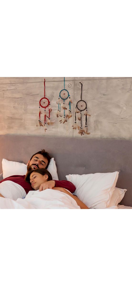 Dream catcher 1 cerc, ornament protectie cosmar, capcana vise diverse culori