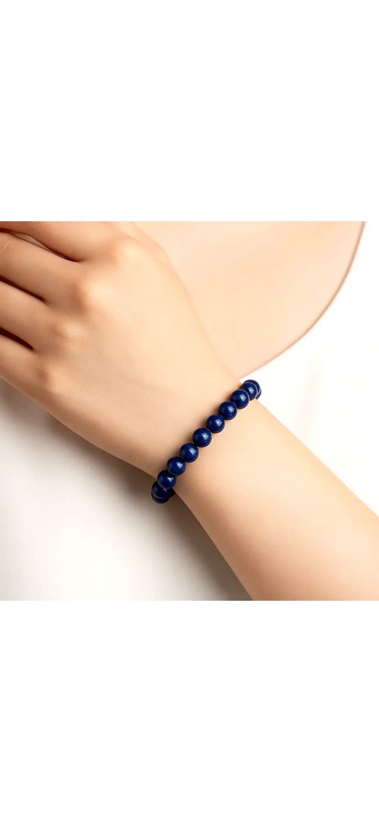 Set brățară și inel Lapis Lazuli ajustabile, in cutie bijuterii