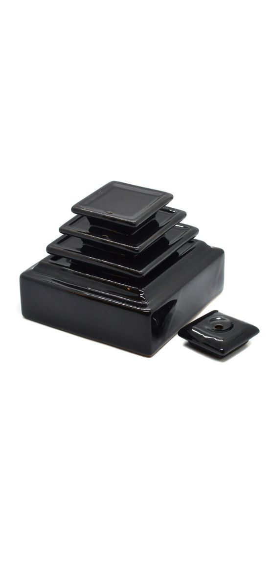 Fantana backflow Piramida cu efect de cascada, 5 trepte neagra