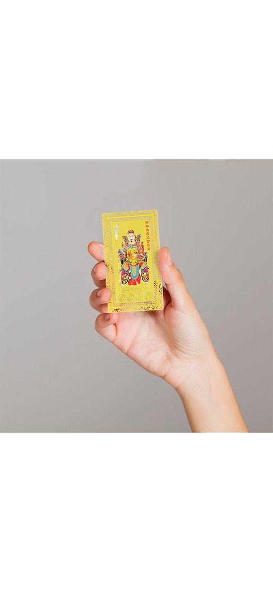 Card metalic Feng Shui cu Tai Sui, Zeul Anului 2026