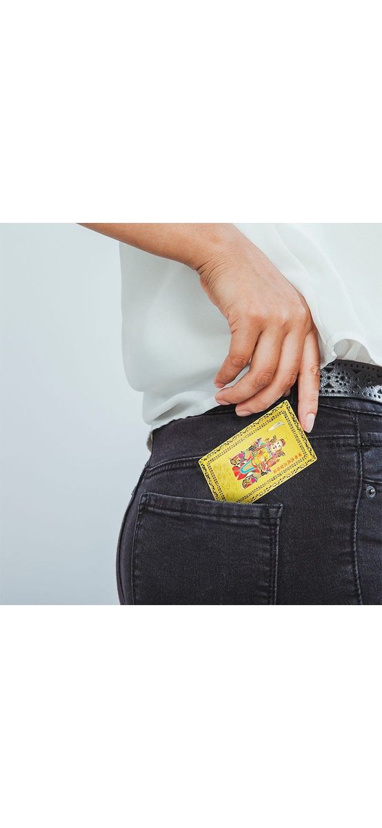 Card metalic Feng Shui cu Tai Sui, Zeul Anului 2026