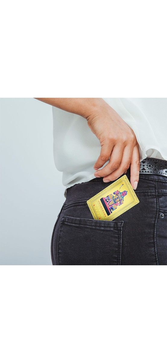 Card amuletă războinică pentru protecție aurie Feng Shui cu generalul Tai Sui, Zeul Anului 2026