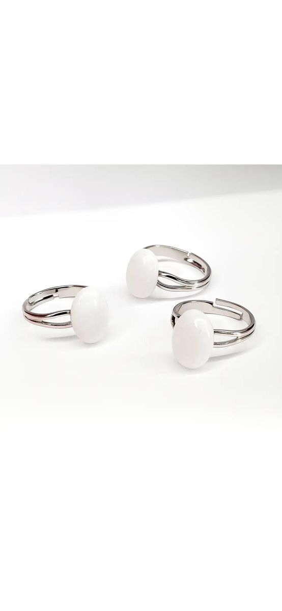 Inel Piatra Lunii, piatră ovală tip Bohemia, reglabil