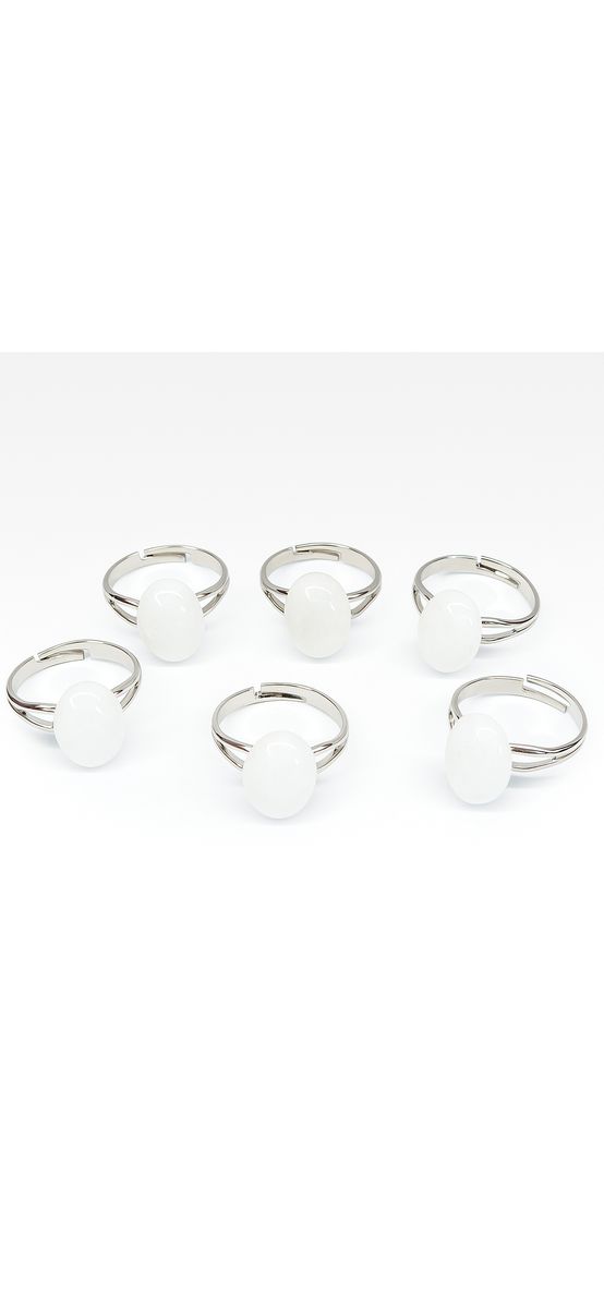 Inel Piatra Lunii, piatră ovală tip Bohemia, reglabil