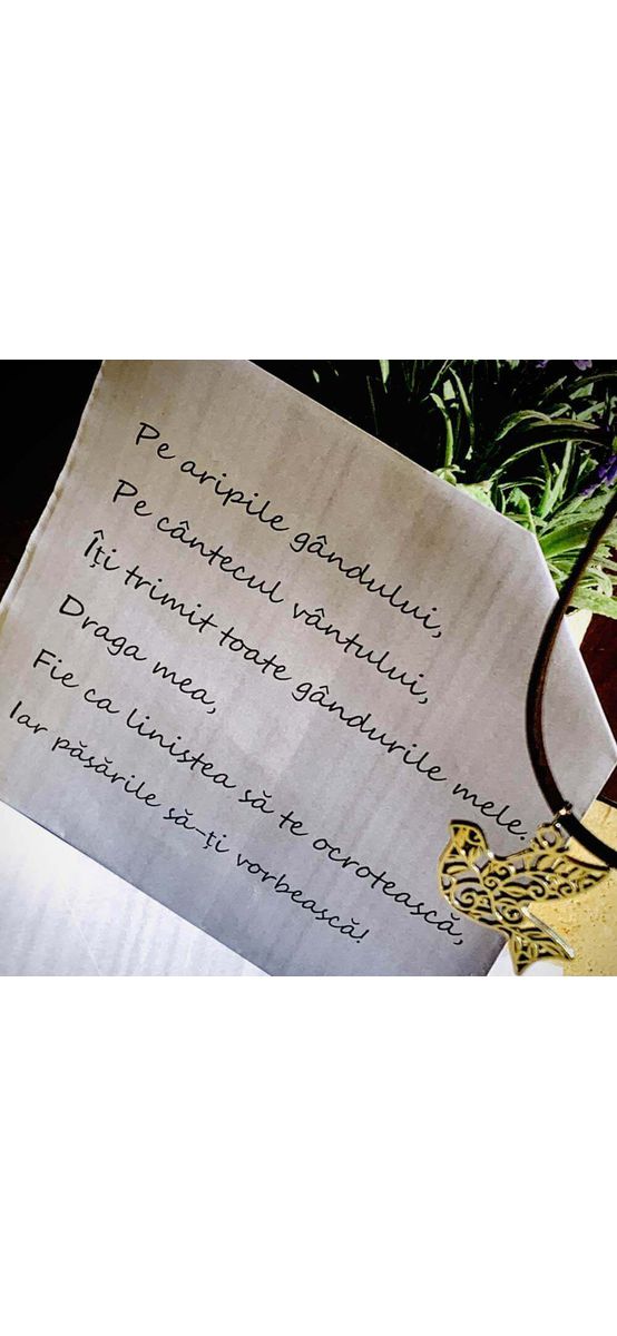 Pandantiv pasare, argintiu