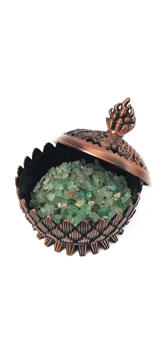 Aventurin spartura decor, pietre semipretioase pentru succes in afaceri, piatra verde 26g