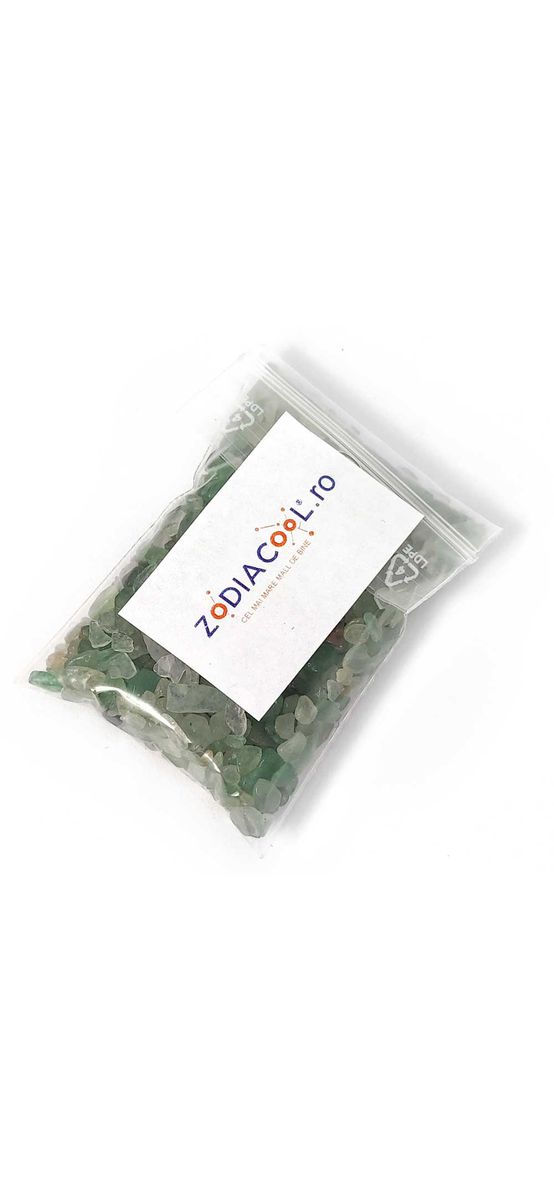 Aventurin spartura decor, pietre semipretioase pentru succes in afaceri, piatra verde 26g