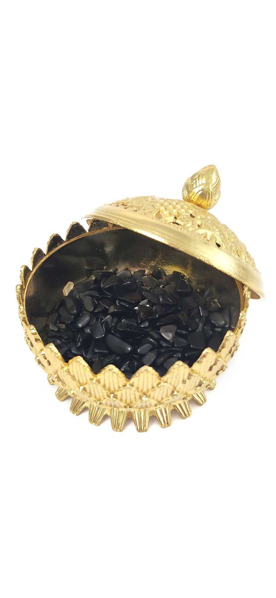 Onix spartura decor, piatra semipretioasa pentru forta interioara, cistale 1-3 mm negru 26g