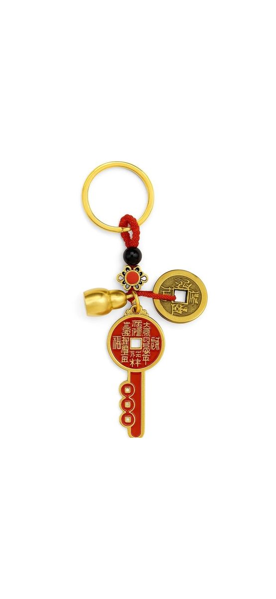 Breloc amuleta Wu lou, cheia succesului si monede chinezesti 2026