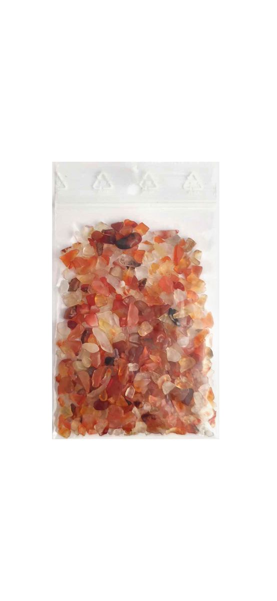 Carneol Spartura decor, cristale pentru succes si energie pozitiva, piatra semipretioasa 1-3 mm rosu 26g