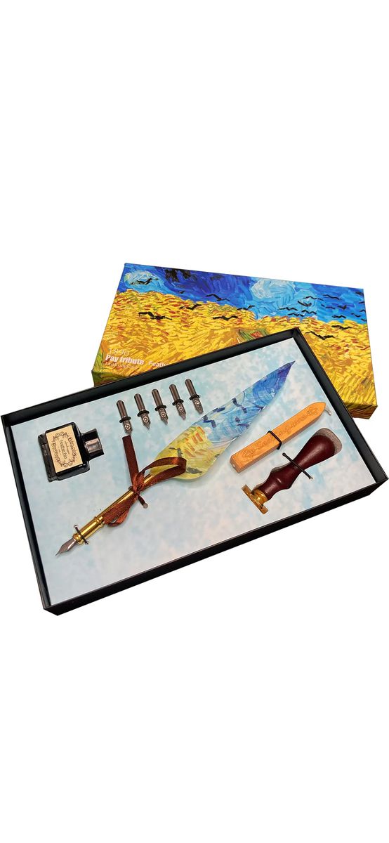 Set caligrafie Van Gogh, cutie cadou 5 modele
