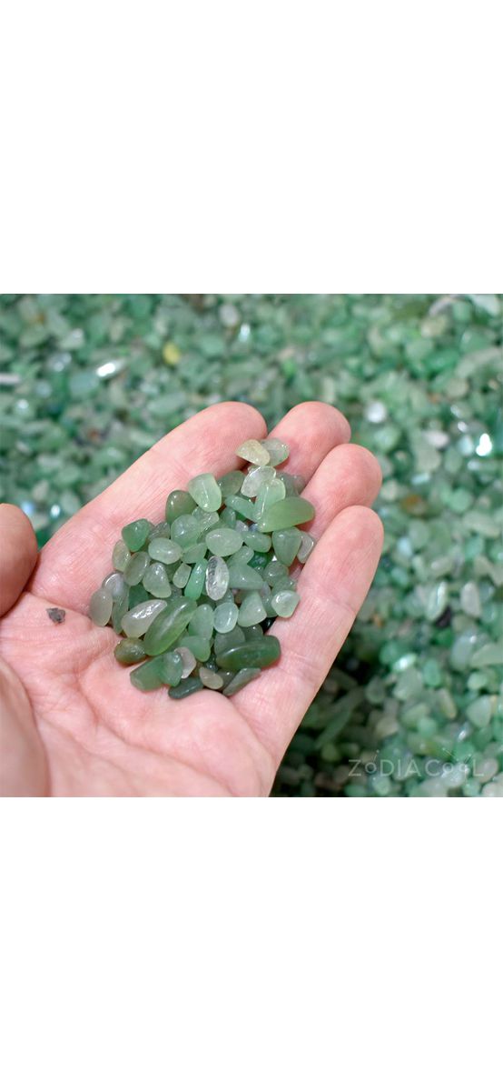 Aventurin spartura decor, pietre semipretioase pentru atragerea norocului, 50 gr verde