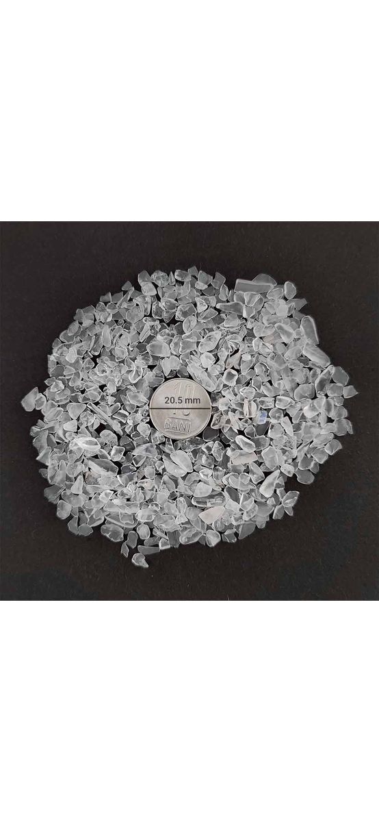Pietre Cristal de Stanca spartura decor, piatra puterii transparent 26g