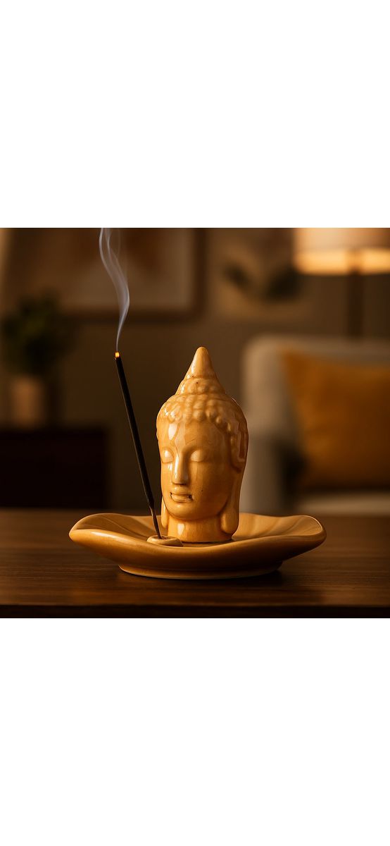 Suport bețișoare parfumate Buddha, 10 cm