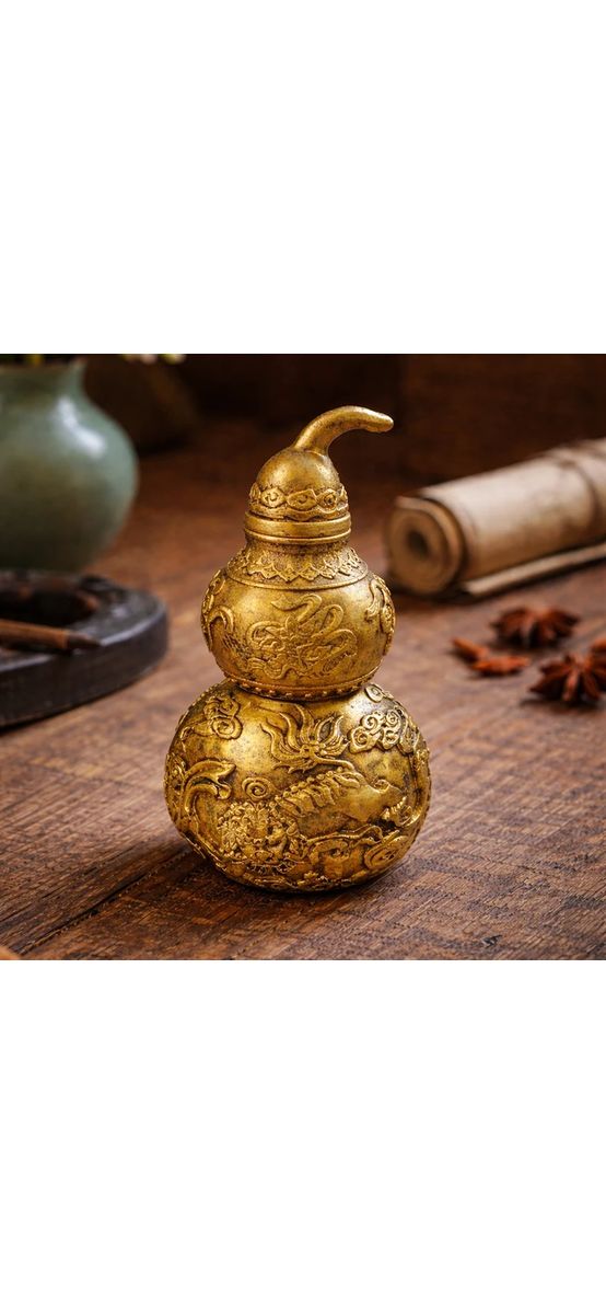 Wu Lou caini Fu, obiect Feng Shui de sănătate și protectie impotriva bolilor, 13 cm