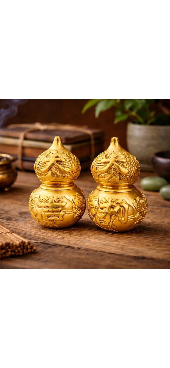 Set 2 Wu Lou, amulete pentru sănătate,6,5 cm 